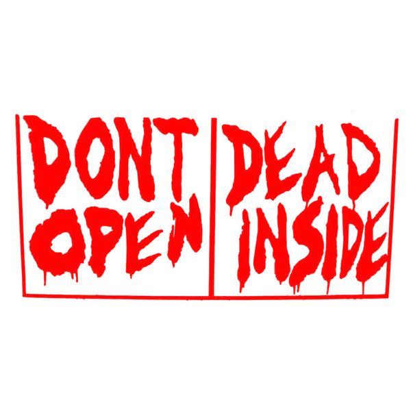 16cm*7.7cm walking dead dont open dead inside fashion vinyl decal motorcycle car sticker s8-1077
16cm*7.7cm walking dead dont open dead inside fashion vinyl decal motorcycle car sticker s8-1077