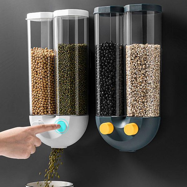 wall-mounted whole grain storage box sealed storage containers organizer plastic jars household items kitchen supplies
wall-mounted whole grain storage box sealed storage containers organizer plastic jars household items kitchen supplies