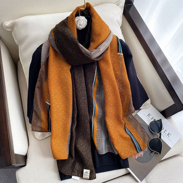 classic new cotton and linen scarf women winter warm sand towel silk scarf color matching chain beach towel spring and autumn shawl, Blue;gray
classic new cotton and linen scarf women winter warm sand towel silk scarf color matching chain beach towel spring and autumn shawl, Blue;gray