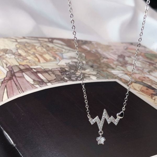 s925 sterling silver necklace heart beating love clavicle chain women's simple pendant art fresh korean sweater chain women
s925 sterling silver necklace heart beating love clavicle chain women's simple pendant art fresh korean sweater chain women