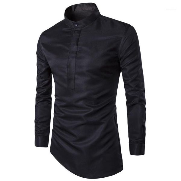 men shirt british style long sleeve mandarin collar slim autumn solid smart casual masculino fashion male shirts hombre moownuc1, White;black
men shirt british style long sleeve mandarin collar slim autumn solid smart casual masculino fashion male shirts hombre moownuc1, White;black
