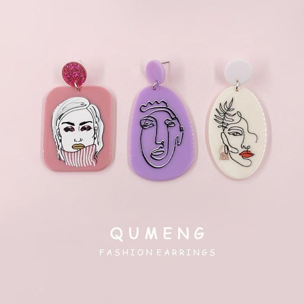 dangle & chandelier 2021 korean classic fashion acrylic geometric charm female head pattern printed drop pendant earrings party jewelry, Silver
dangle & chandelier 2021 korean classic fashion acrylic geometric charm female head pattern printed drop pendant earrings party jewelry, Silver