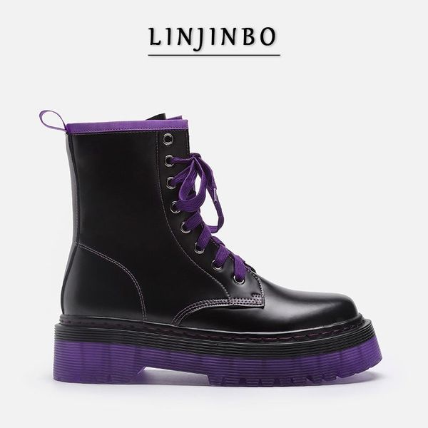 linjinbo purple-black women's boots platform lace-up ankle boots for women punk style 2020 new summer women shoes
linjinbo purple-black women's boots platform lace-up ankle boots for women punk style 2020 new summer women shoes