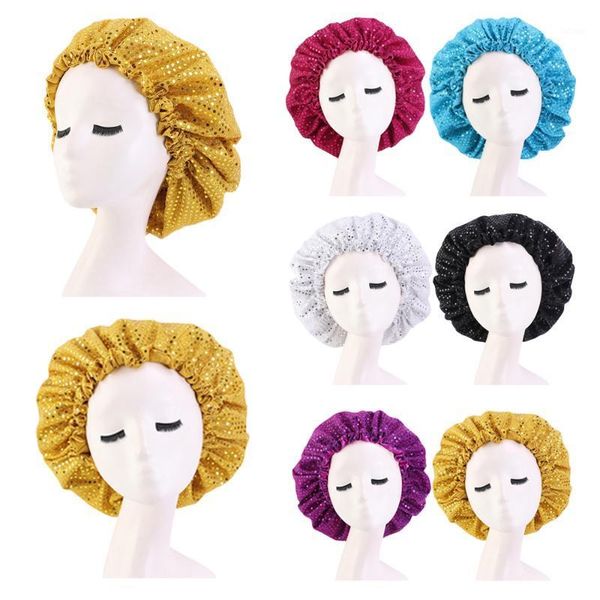 sequins sleep cap fashion women hair bonnet double layer night hat elastic band turban large sleeping caps head scarf shower cap1, Blue;gray
sequins sleep cap fashion women hair bonnet double layer night hat elastic band turban large sleeping caps head scarf shower cap1, Blue;gray