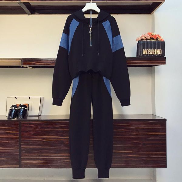 plus size l-5xl new tracksuit women knitted two piece set long sleeve zipper sweater hooded pants autumn winter outfits1, Gray
plus size l-5xl new tracksuit women knitted two piece set long sleeve zipper sweater hooded pants autumn winter outfits1, Gray