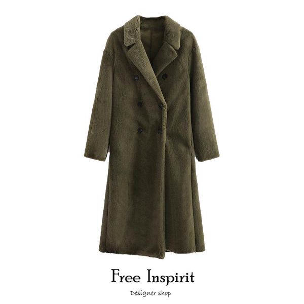 inspirit 2020 new arrival wool blends green female coat casual women's winter button long coat, Black
inspirit 2020 new arrival wool blends green female coat casual women's winter button long coat, Black