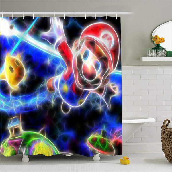 cartoon game character bath curtains with hooks kids gift super mario waterproof polyester fabric shower curtain 180x200cm
cartoon game character bath curtains with hooks kids gift super mario waterproof polyester fabric shower curtain 180x200cm
