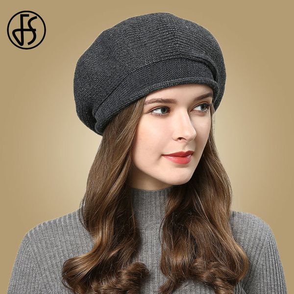 fs pink beret hat for women fashion knitted wool winter hats female berets femme autumn black warm cap touca inverno feminina 201019, Blue;gray
fs pink beret hat for women fashion knitted wool winter hats female berets femme autumn black warm cap touca inverno feminina 201019, Blue;gray