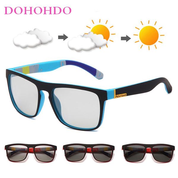 DOHOHDO Men Photochromic Sunglasses Women Polarized Driving Sun Glasses Male Sports Goggles Change Color Glasses Eyewear UV400, White;black
DOHOHDO Men Photochromic Sunglasses Women Polarized Driving Sun Glasses Male Sports Goggles Change Color Glasses Eyewear UV400, White;black