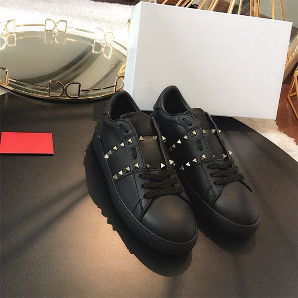 with box men women fashion designer casual shoes white leather open sneaker with blue trainers sneakers flat shoes, Black
with box men women fashion designer casual shoes white leather open sneaker with blue trainers sneakers flat shoes, Black