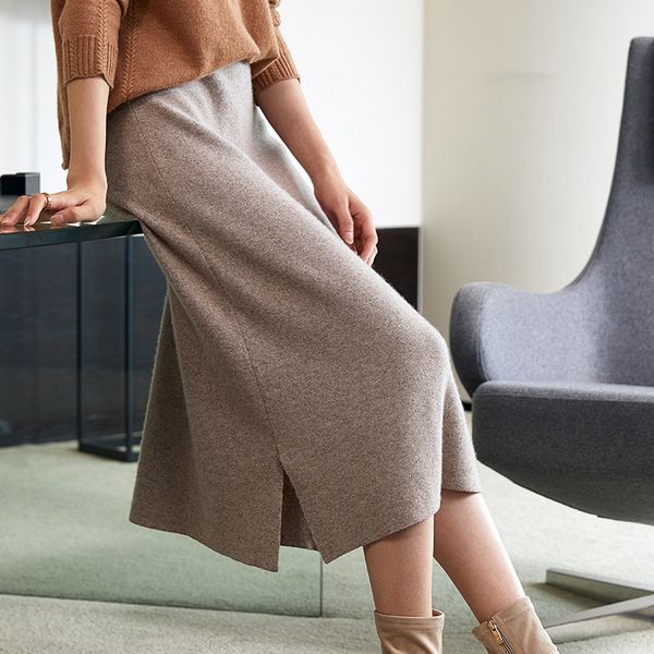 2021 new l reta saia grossa meados de bezerro comprimento novo 100% densa malha crisp cinza marrom saias feminino inverno midiskirt 4qvp, Black
2021 new l reta saia grossa meados de bezerro comprimento novo 100% densa malha crisp cinza marrom saias feminino inverno midiskirt 4qvp, Black