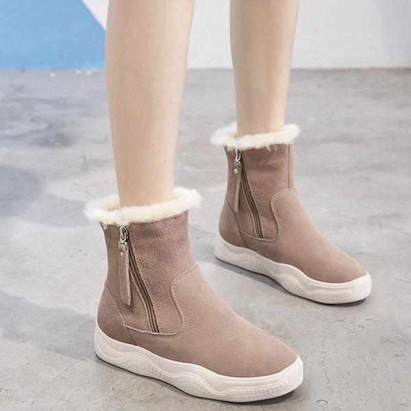 boots timalina women winter shoes snow genuine leather round toe flat with warm ankle fashion plush, Black
boots timalina women winter shoes snow genuine leather round toe flat with warm ankle fashion plush, Black