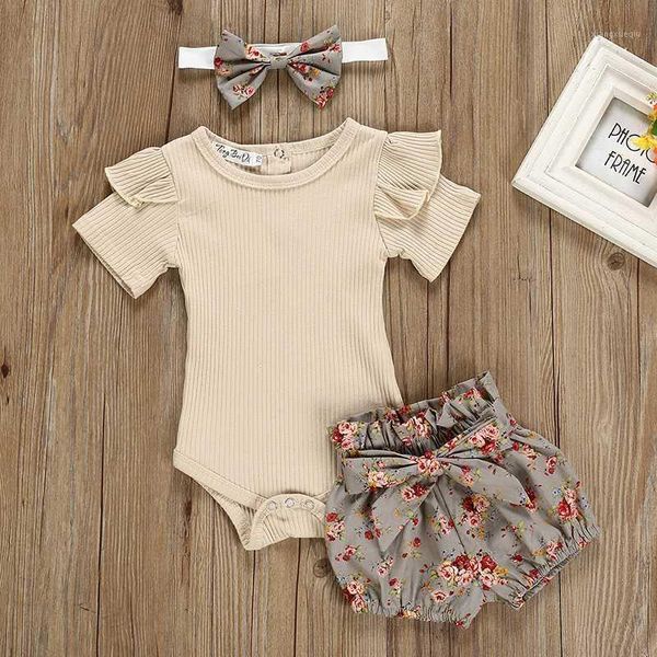 3pcs baby girl clothes summer solid color cotton short sleeve romper flower pants headband outfits set newborn infant clothing1, White
3pcs baby girl clothes summer solid color cotton short sleeve romper flower pants headband outfits set newborn infant clothing1, White