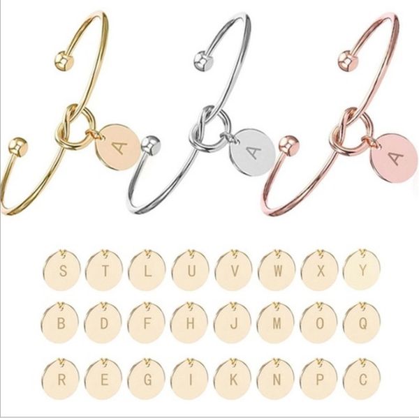 26 letter love knot bracelet bangle girl will you be my bridesmaid jewelry personality round pendant chain bracelets, Black
26 letter love knot bracelet bangle girl will you be my bridesmaid jewelry personality round pendant chain bracelets, Black