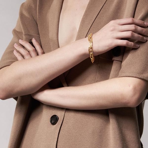 link, chain enfashion geometric bracelets for women gold color hollow boho bangle stainless steel fashion jewelry pulseras mujer b2202, Black
link, chain enfashion geometric bracelets for women gold color hollow boho bangle stainless steel fashion jewelry pulseras mujer b2202, Black