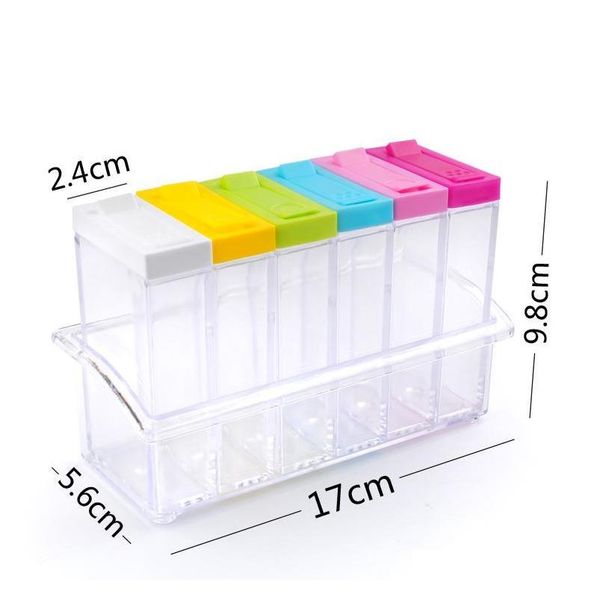 6pcs/set spice jar seasoning box 6pcs/set kitchen spice storage bottle jars transparent pp salt pepper cumi jllwon comb2010
6pcs/set spice jar seasoning box 6pcs/set kitchen spice storage bottle jars transparent pp salt pepper cumi jllwon comb2010
