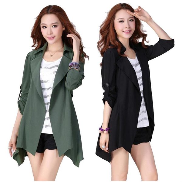 women's trench coats zogaa women open stich work wear office casual coat plus size 3/4 sleeve pure color autumn spring overcoats, Tan;black
women's trench coats zogaa women open stich work wear office casual coat plus size 3/4 sleeve pure color autumn spring overcoats, Tan;black