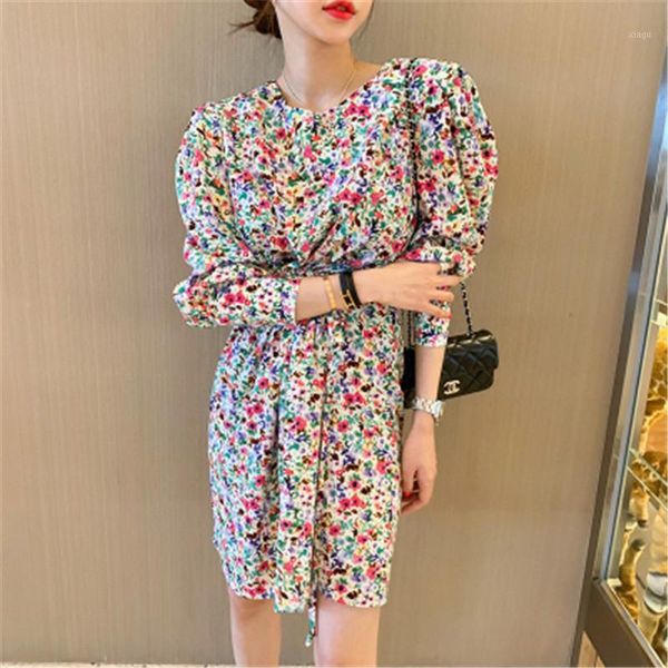 2020 new summer women korean style dress puff sleeve o-neck shank elastic flower print clothes fashion chic beach sundresses1, Black;gray
2020 new summer women korean style dress puff sleeve o-neck shank elastic flower print clothes fashion chic beach sundresses1, Black;gray