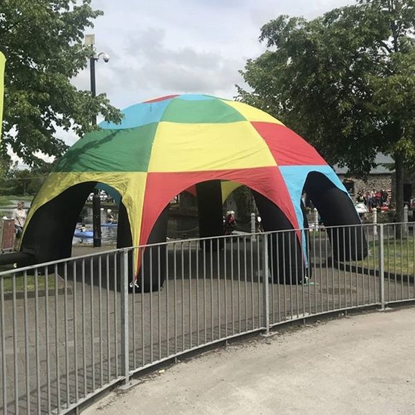 customized colorful 8 beams giant inflatable spider tent inflatable air dome canopy gazebos for game show events or simulated surfing
customized colorful 8 beams giant inflatable spider tent inflatable air dome canopy gazebos for game show events or simulated surfing