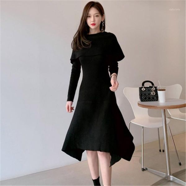 korean style one word neckline slim ruffle knitted dress sweater dress woman chic irregular special occasion party dresses1, Black;gray
korean style one word neckline slim ruffle knitted dress sweater dress woman chic irregular special occasion party dresses1, Black;gray