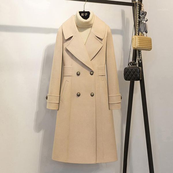 long slender wool overcoat female korean winter 2020 double breasted slim women coat winter ladies coats solid regular1, Black
long slender wool overcoat female korean winter 2020 double breasted slim women coat winter ladies coats solid regular1, Black