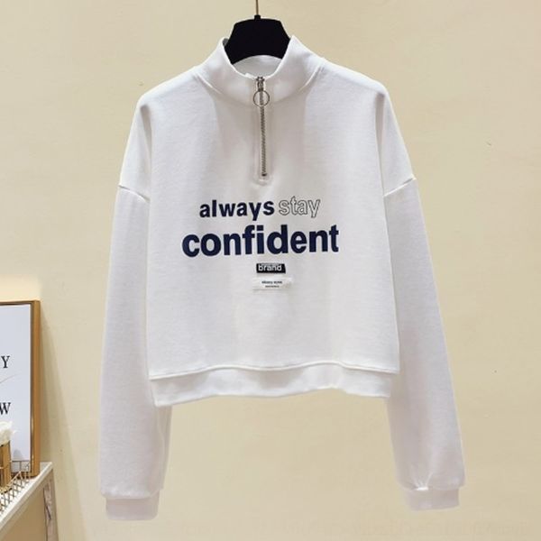 cp3hd autumn 2020 new semi-high collar loose sweater women's short korean spring and zippersweater thin long coat autumn zippersleeve z, Black
cp3hd autumn 2020 new semi-high collar loose sweater women's short korean spring and zippersweater thin long coat autumn zippersleeve z, Black