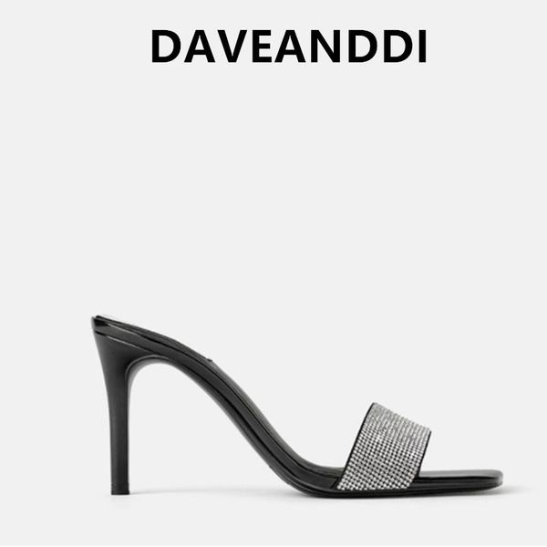 dave&di 2020 summer england style elegant artificial crystal heels shoes high heels slippers women shoes woman women, Black
dave&di 2020 summer england style elegant artificial crystal heels shoes high heels slippers women shoes woman women, Black