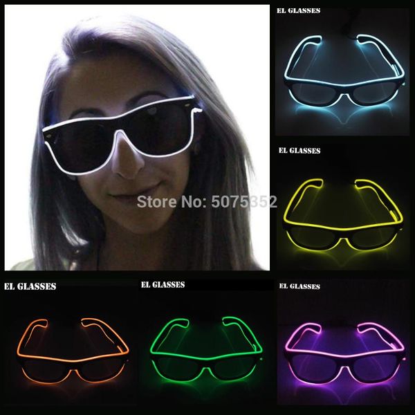 drop shipping night glowing el wire glasses men women bright led glasses neon flashing eyewear for halloween dance dj club
drop shipping night glowing el wire glasses men women bright led glasses neon flashing eyewear for halloween dance dj club