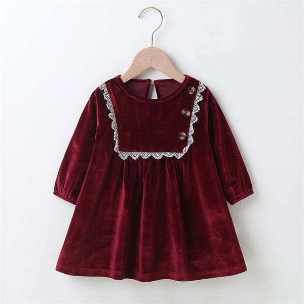 winter 2020 girls dress girls cute velvet long sleeve white lace claret dress cute dress vestidos 0- lj201221, Red;yellow
winter 2020 girls dress girls cute velvet long sleeve white lace claret dress cute dress vestidos 0- lj201221, Red;yellow