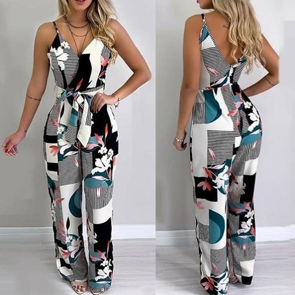 women jumpsuit summer sleeveless spaghetti strap female bodysuit casual loose belt beach woman playsuit long trousers1, Black;white
women jumpsuit summer sleeveless spaghetti strap female bodysuit casual loose belt beach woman playsuit long trousers1, Black;white