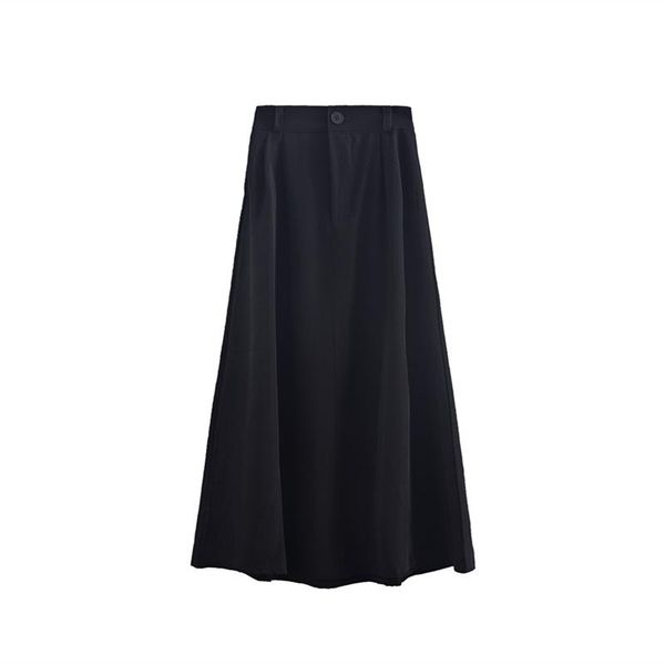 2020 women's autumn new suit skirt pear-shaped figure covering the hips and thin elastic waist long half-length a-line skirt, Black
2020 women's autumn new suit skirt pear-shaped figure covering the hips and thin elastic waist long half-length a-line skirt, Black