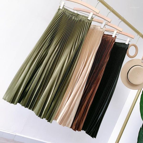 2020 autumn winter new women simple retro high waist slim pleated skirt casual all-match solid a-line long skirt, Black
2020 autumn winter new women simple retro high waist slim pleated skirt casual all-match solid a-line long skirt, Black