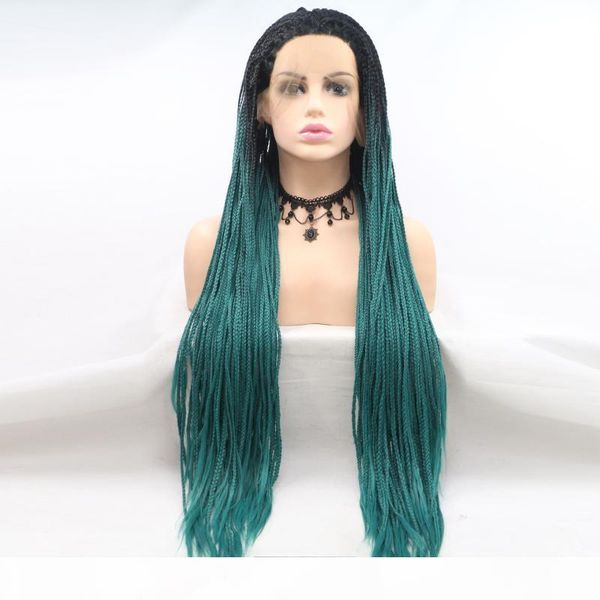 african american braided wigs with baby hairs long ombre blue 2 tone colored glueless braids box braided lace front wig heat resistant fib, Black;brown
african american braided wigs with baby hairs long ombre blue 2 tone colored glueless braids box braided lace front wig heat resistant fib, Black;brown