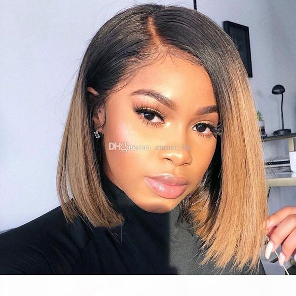 brazilian virgin hair glueless full lace ombre wig bob style two tone 1b 30 human hair bob wig lace front wigs for women, Black;brown
brazilian virgin hair glueless full lace ombre wig bob style two tone 1b 30 human hair bob wig lace front wigs for women, Black;brown