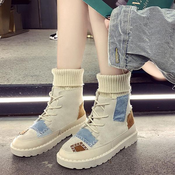 boots 2021 autumn and winter explosions suede canvas color matching wild high-wool mouthboots women shoes, Black
boots 2021 autumn and winter explosions suede canvas color matching wild high-wool mouthboots women shoes, Black