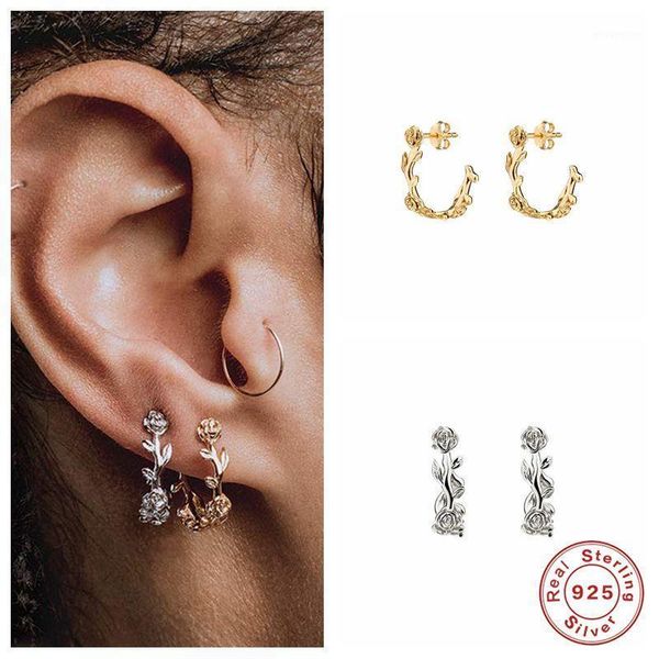 aide leaf rose stud earrings korean earring real 100% 925 sterling silver earrings sweet temperament tassels personality earring1, Golden;silver
aide leaf rose stud earrings korean earring real 100% 925 sterling silver earrings sweet temperament tassels personality earring1, Golden;silver