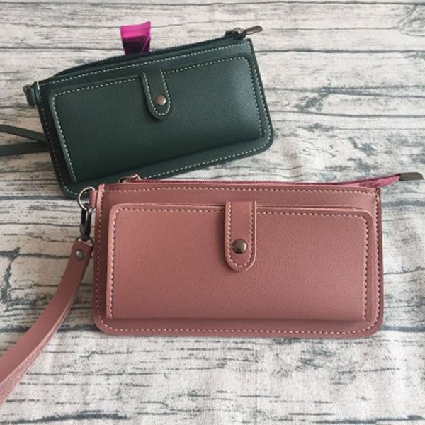 women's long pu leather simple multi-function zipper wallet multi-card position buckle student wallet clutch, Red;black
women's long pu leather simple multi-function zipper wallet multi-card position buckle student wallet clutch, Red;black
