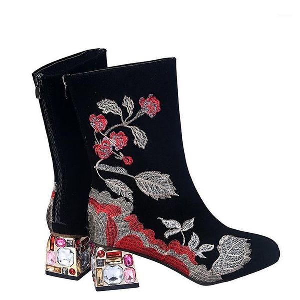 mild-calf woman boots women elegant boots fashion embroidery female crystal high heels ladies zip shoes women's plus size 431, Black
mild-calf woman boots women elegant boots fashion embroidery female crystal high heels ladies zip shoes women's plus size 431, Black