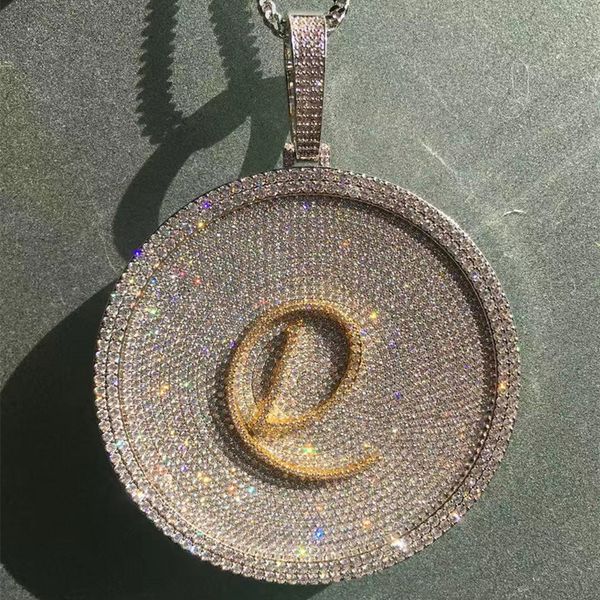 super ale bling iced out gold plated full cz big round custom letter pendant necklace mens hip hop bling jewelry gift, Silver
super ale bling iced out gold plated full cz big round custom letter pendant necklace mens hip hop bling jewelry gift, Silver
