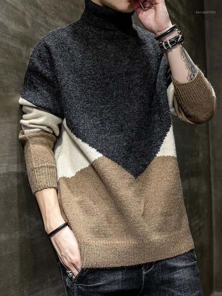 men's sweaters sweater men's autumn and winter high collar handsome youth loose knit bottoming shirt fashion coat f1, White;black
men's sweaters sweater men's autumn and winter high collar handsome youth loose knit bottoming shirt fashion coat f1, White;black