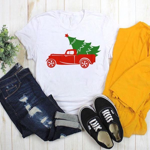 women printed merry christmas cut tree truck womens trees printed t graphic tee ladies tshirt female t-shirt shirts, White
women printed merry christmas cut tree truck womens trees printed t graphic tee ladies tshirt female t-shirt shirts, White