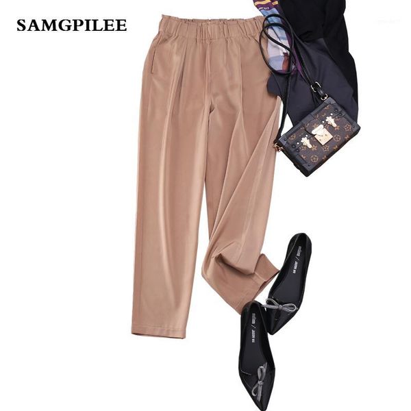 women's pants & capris 2021 arrival samgpilee ankle-length casual loose broadcloth elastic waist solid mid pleated straight women pant, Black;white
women's pants & capris 2021 arrival samgpilee ankle-length casual loose broadcloth elastic waist solid mid pleated straight women pant, Black;white
