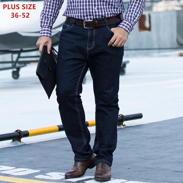 men's jeans for men autumn winter thick denim pants plus big size 46 48 50 52 classic straight loose stretch elastic business trousers, Blue
men's jeans for men autumn winter thick denim pants plus big size 46 48 50 52 classic straight loose stretch elastic business trousers, Blue