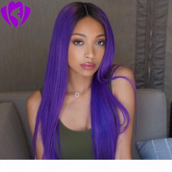 long straight purple ombre black root synthetic lace front wig for women cosplay wig heat resistant 30" long
long straight purple ombre black root synthetic lace front wig for women cosplay wig heat resistant 30" long