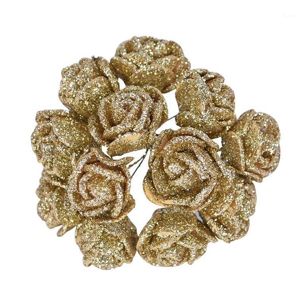 36/72/144pcs glitter gold silver rose flower artificial foam fake flower diy wreath home wedding party decoration1
36/72/144pcs glitter gold silver rose flower artificial foam fake flower diy wreath home wedding party decoration1