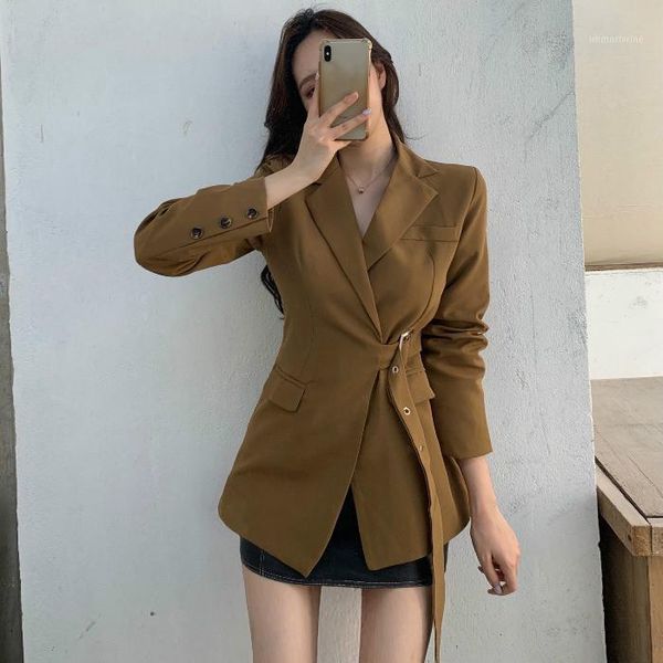 neploe 2020 new vintage women blazers bandage slim waist long sleeve blazer coat spring fashion korean jackets outwear 4a0001, White;black
neploe 2020 new vintage women blazers bandage slim waist long sleeve blazer coat spring fashion korean jackets outwear 4a0001, White;black