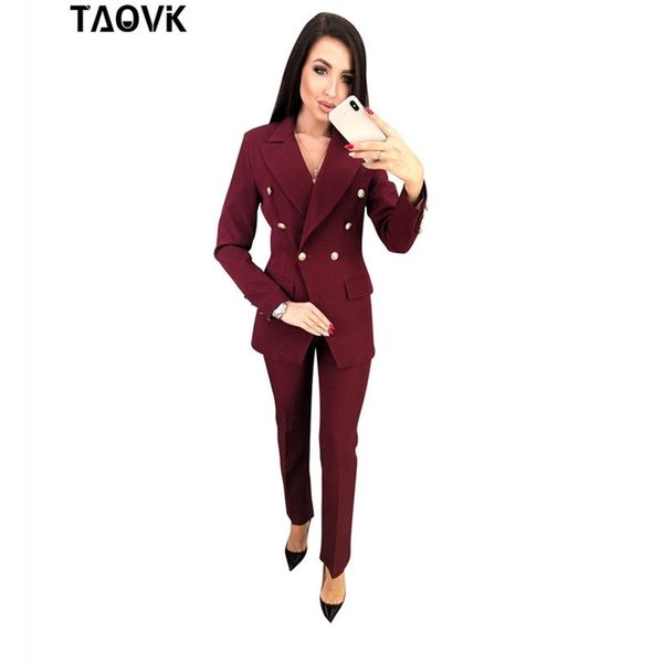 taovk ol pant suits double-breasted turn-down collar blazer pants 2 piece outfits for women feminine clothes pantsuit y200110, White
taovk ol pant suits double-breasted turn-down collar blazer pants 2 piece outfits for women feminine clothes pantsuit y200110, White