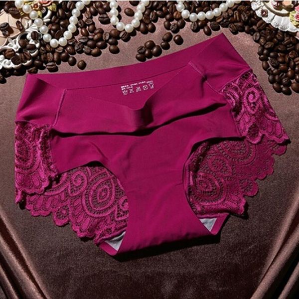 fashion ice silk seamless women underwear one piece lace breathable low rise panties comfort briefs, Black;pink
fashion ice silk seamless women underwear one piece lace breathable low rise panties comfort briefs, Black;pink