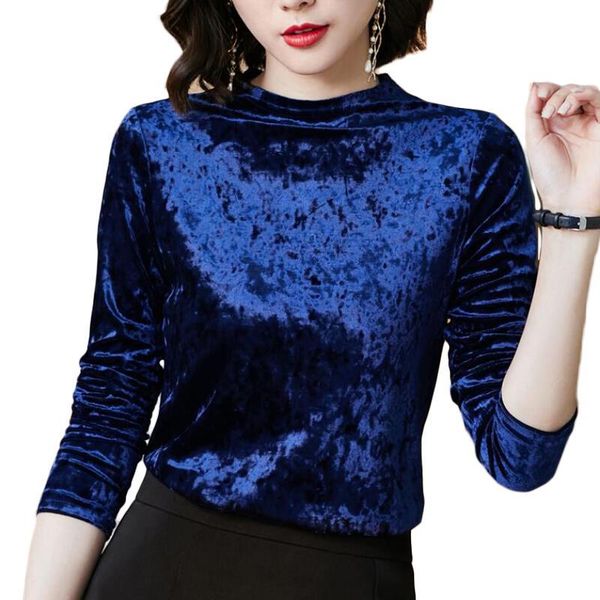 women's blouses & shirts long sleeve stand collar velour blouse women vintage 2021 solid plus size camisas mujer, White
women's blouses & shirts long sleeve stand collar velour blouse women vintage 2021 solid plus size camisas mujer, White