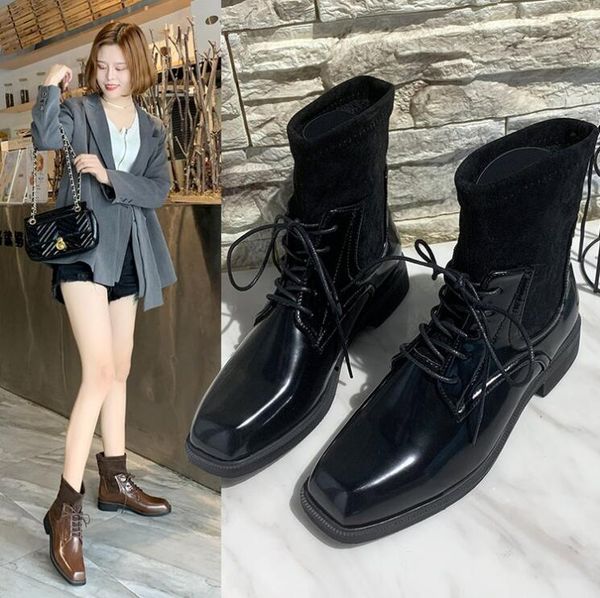 women snow shoes woman fashionable square head flat ankle 2020 new winter short skin warm boots go9y, Black
women snow shoes woman fashionable square head flat ankle 2020 new winter short skin warm boots go9y, Black